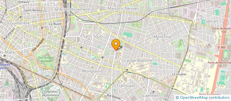 localisation de l'entreprise MONSIEUR CHRISTOPHE BLANC à LYON