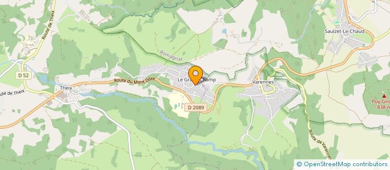 localisation de l'entreprise MONSIEUR CHRISTOPHE BLANC  SAINT-GENES-CHAMPANELLE