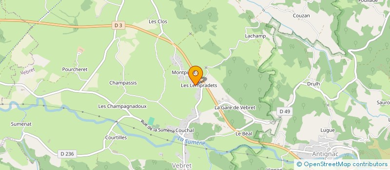 localisation de l'entreprise MONSIEUR CHRISTOPHE BLANC à VEBRET