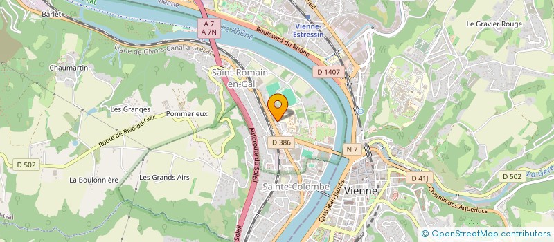 localisation de l'entreprise MONSIEUR CHRISTOPHE BLANC  SAINT-ROMAIN-EN-GAL