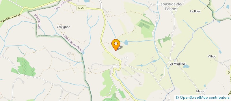 localisation de l'entreprise MONSIEUR CHRISTOPHE BLANC  LABASTIDE-DE-PENNE