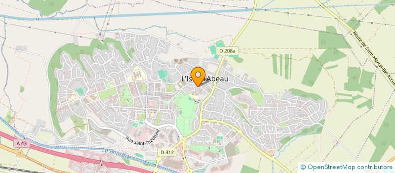 localisation de l'entreprise MONSIEUR CHRISTOPHE BLANC  L'ISLE-D'ABEAU