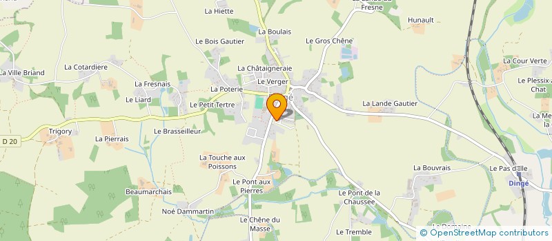 localisation de l'entreprise MONSIEUR CHRISTOPHE BLANCHARD  DINGE