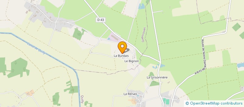 localisation de l'entreprise MONSIEUR CHRISTOPHE BLANLOEIL à GUENROUET