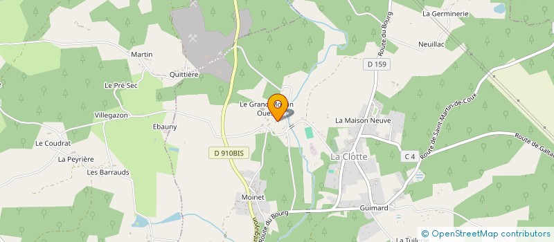 localisation de l'entreprise MONSIEUR CHRISTOPHE BODARD  LA CLOTTE