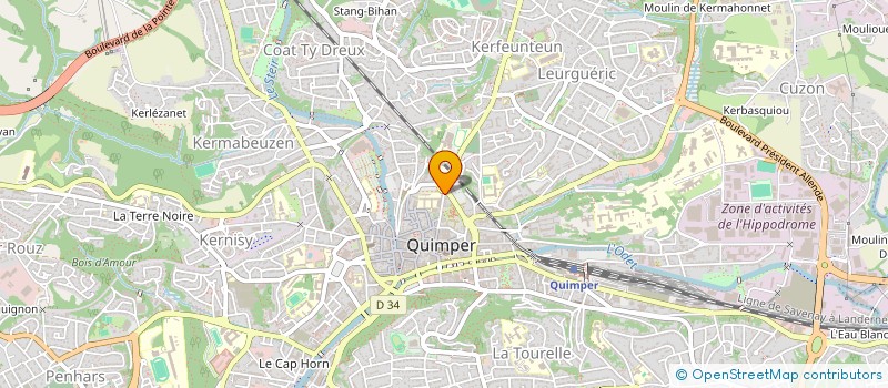 localisation de l'entreprise MONSIEUR CHRISTOPHE BODIER à QUIMPER