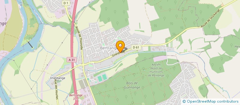 localisation de l'entreprise MONSIEUR CHRISTOPHE BODIN  BERTRANGE