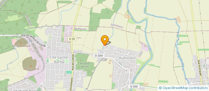 localisation de l'entreprise MONSIEUR CHRISTOPHE BOEGLIN  RUELISHEIM