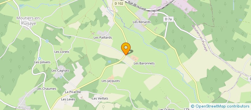 localisation de l'entreprise MONSIEUR CHRISTOPHE BOIRON  MOUTIERS-EN-PUISAYE