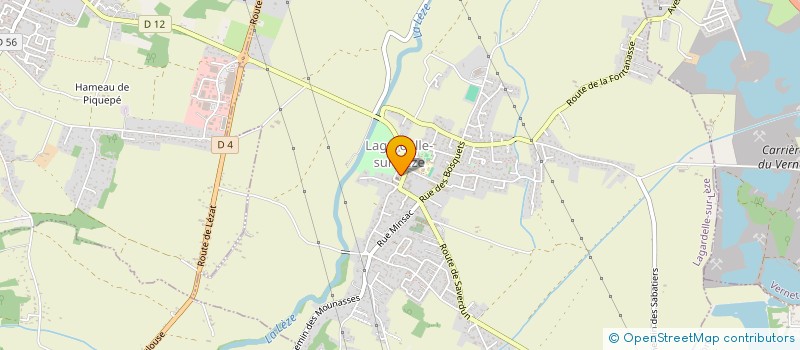 localisation de l'entreprise MONSIEUR CHRISTOPHE BONAMY  LAGARDELLE-SUR-LEZE