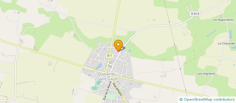 localisation de l'entreprise MONSIEUR CHRISTOPHE BONDIS  QUELAINES-SAINT-GAULT