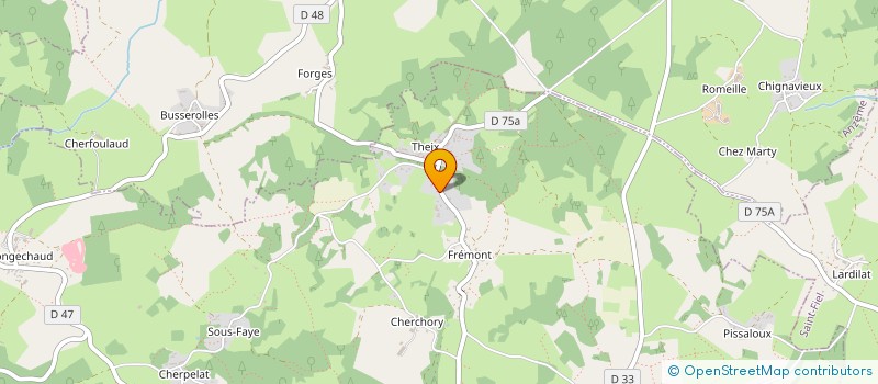 localisation de l'entreprise MONSIEUR CHRISTOPHE BONNAUD  SAINT-SULPICE-LE-GUERETOIS