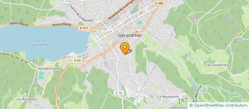 localisation de l'entreprise MONSIEUR CHRISTOPHE BONNE à GERARDMER