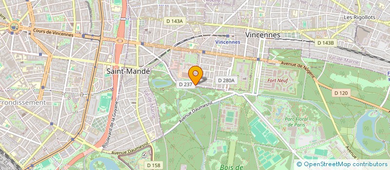 localisation de l'entreprise MONSIEUR CHRISTOPHE BONNEAU à VINCENNES