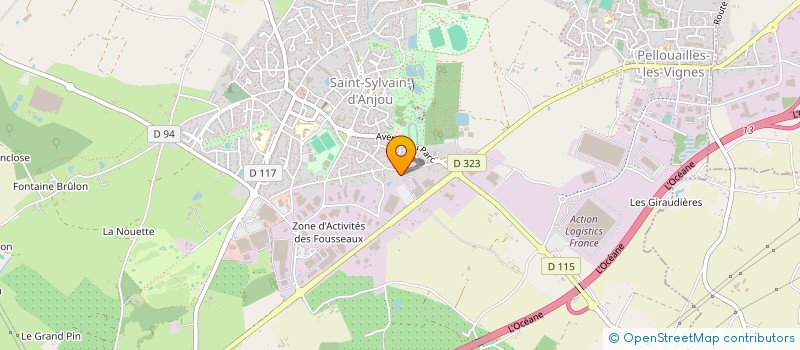 localisation de l'entreprise MONSIEUR CHRISTOPHE BONNEFOI  VERRIERES-EN-ANJOU