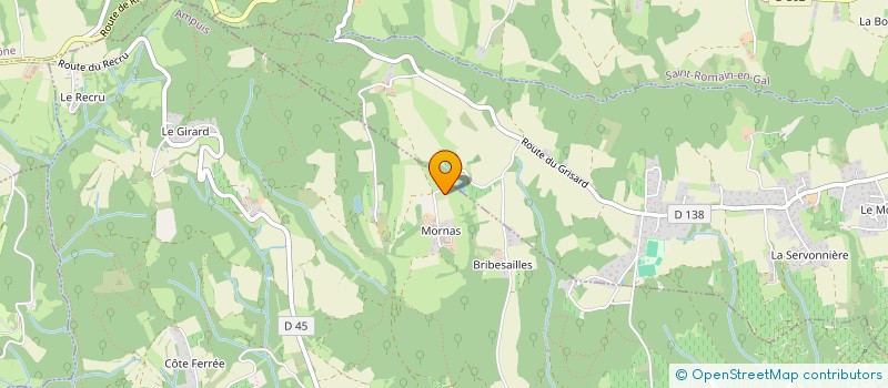 localisation de l'entreprise MONSIEUR CHRISTOPHE BONNEFOND  AMPUIS