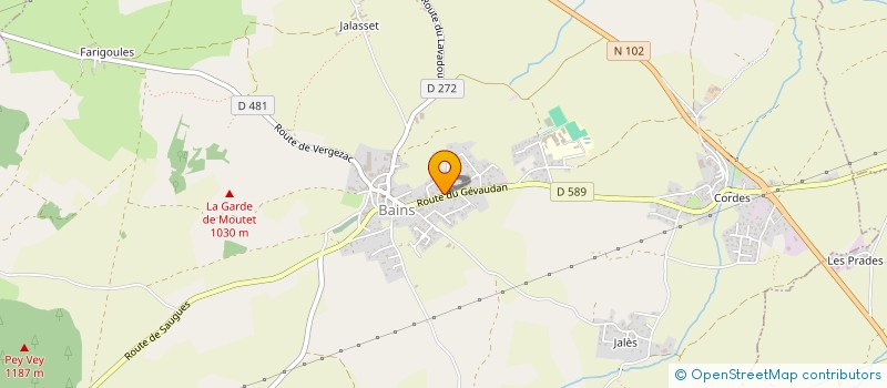 localisation de l'entreprise MONSIEUR CHRISTOPHE BONNEFOY  SAINT-ETIENNE-LARDEYROL