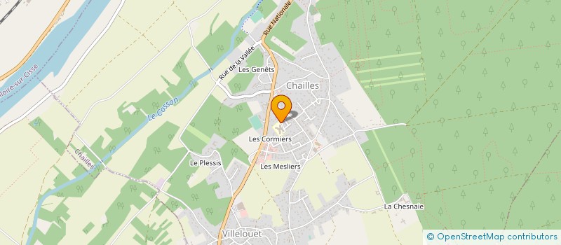 localisation de l'entreprise MONSIEUR CHRISTOPHE BONNET  CHAILLES