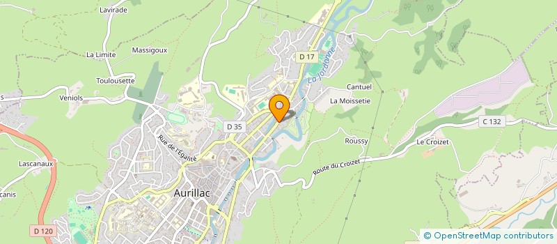 localisation de l'entreprise MONSIEUR CHRISTOPHE BONNET à AURILLAC