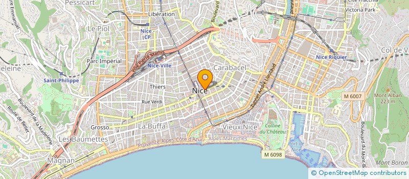 localisation de l'entreprise MONSIEUR CHRISTOPHE BONNIN à NICE