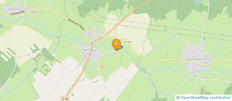 localisation de l'entreprise MONSIEUR CHRISTOPHE BONVIN  SERCUR