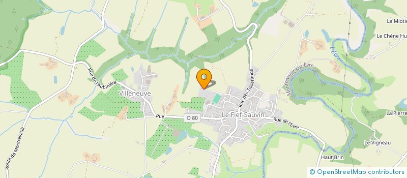 localisation de l'entreprise MONSIEUR CHRISTOPHE BORDELAIS  BEAUPREAU-EN-MAUGES