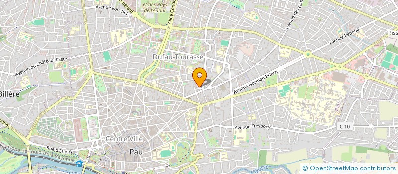 localisation de l'entreprise MONSIEUR CHRISTOPHE BORDES à PAU