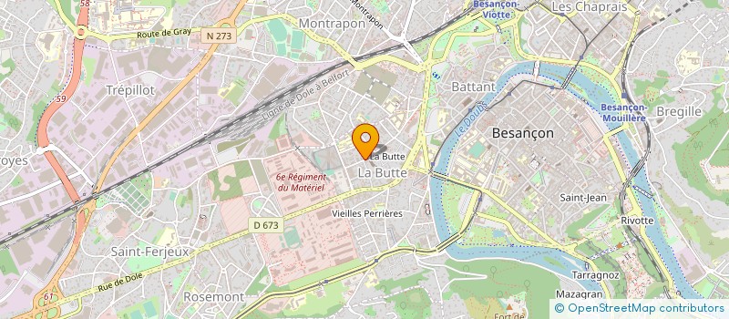 localisation de l'entreprise MONSIEUR CHRISTOPHE BORDET à BESANCON