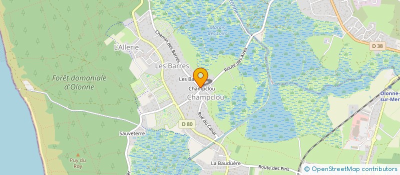 localisation de l'entreprise MONSIEUR CHRISTOPHE BORDIN à LES SABLES D'OLONNE