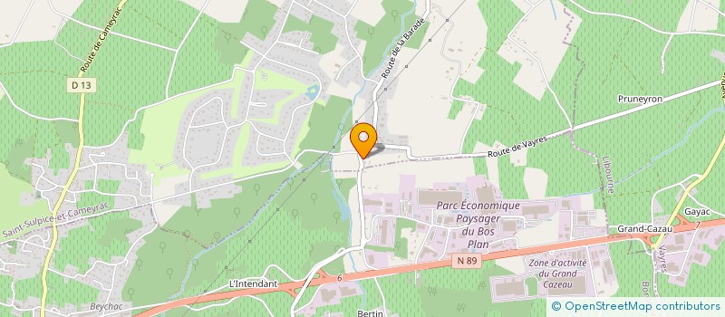 localisation de l'entreprise MONSIEUR CHRISTOPHE BORGNIET  SAINT-SULPICE-ET-CAMEYRAC