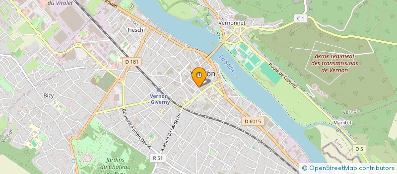 localisation de l'entreprise MONSIEUR CHRISTOPHE BOSSARD  VERNON