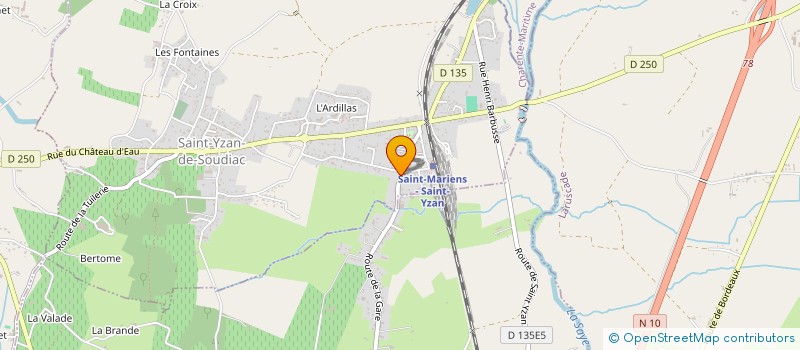 localisation de l'entreprise MONSIEUR CHRISTOPHE BOUCHAN  SAINT-YZAN-DE-SOUDIAC