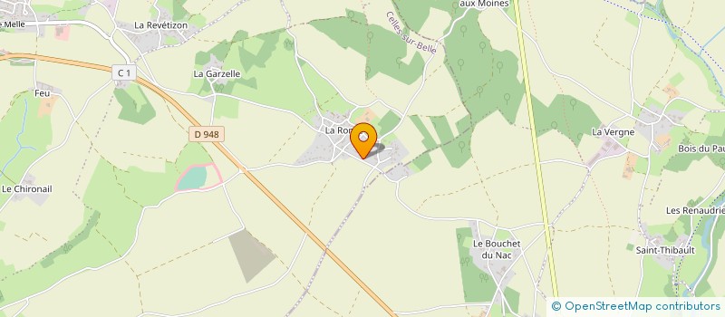 localisation de l'entreprise MONSIEUR CHRISTOPHE BOUCHARD à CELLES-SUR-BELLE