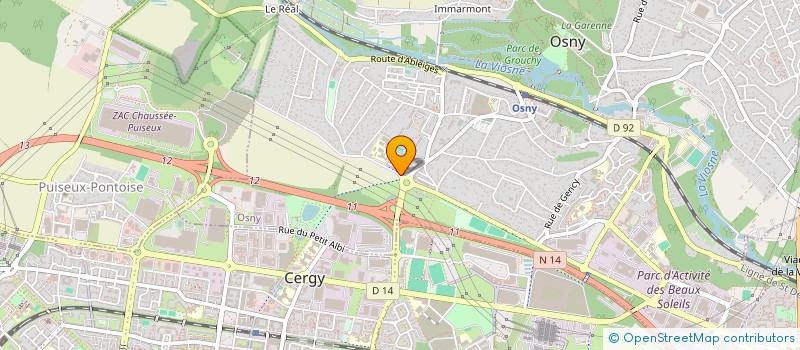 localisation de l'entreprise MONSIEUR CHRISTOPHE BOUCHER  CERGY