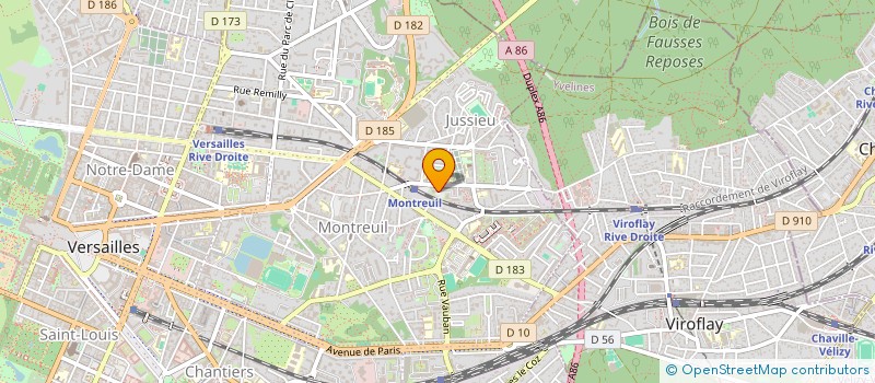 localisation de l'entreprise MONSIEUR CHRISTOPHE BOUCHER à VERSAILLES