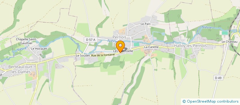 localisation de l'entreprise MONSIEUR CHRISTOPHE BOUCHER à PERNOIS