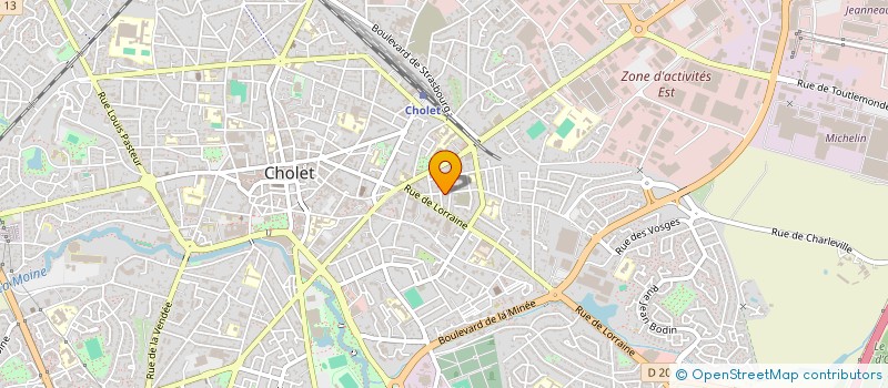 localisation de l'entreprise MONSIEUR CHRISTOPHE BOUCHONNEAU à CHOLET