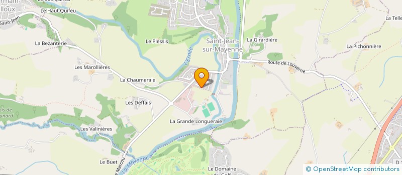 localisation de l'entreprise MONSIEUR CHRISTOPHE BOUDET  SAINT-JEAN-SUR-MAYENNE