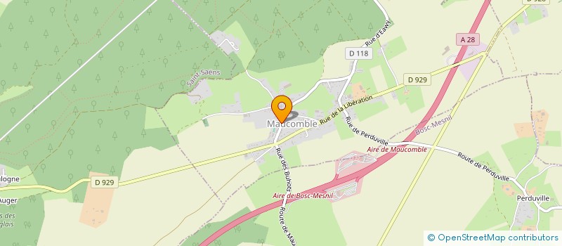 localisation de l'entreprise MONSIEUR CHRISTOPHE BOUGON  MAUCOMBLE