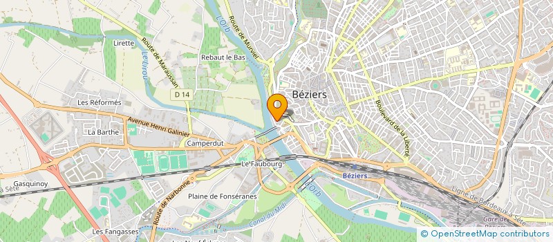 localisation de l'entreprise MONSIEUR CHRISTOPHE BOUILLAUD à BEZIERS