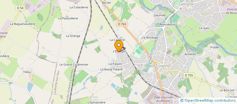 localisation de l'entreprise MONSIEUR CHRISTOPHE BOULAIN  CUGAND