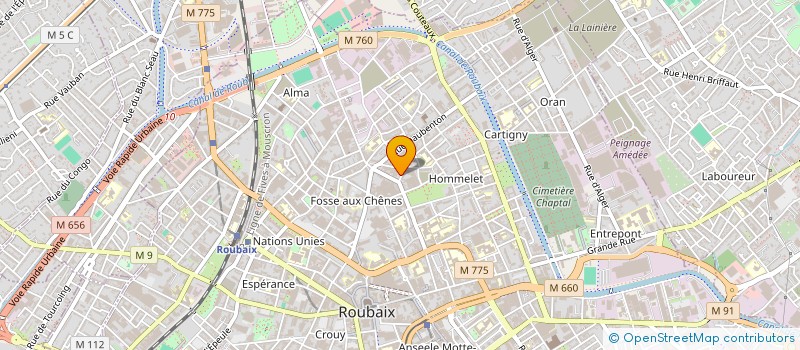 localisation de l'entreprise MONSIEUR CHRISTOPHE BOULANGER  ROUBAIX