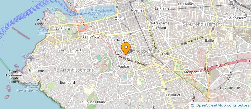 localisation de l'entreprise MONSIEUR CHRISTOPHE BOULENGER à MARSEILLE 6EME