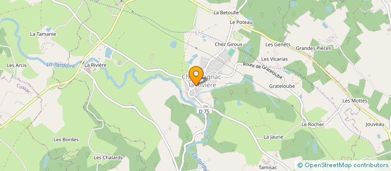localisation de l'entreprise MONSIEUR CHRISTOPHE BOULESTEIX à CHAMPAGNAC-LA-RIVIERE