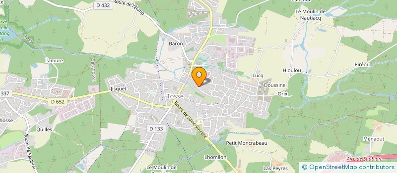 localisation de l'entreprise MONSIEUR CHRISTOPHE BOUQUET  TOSSE