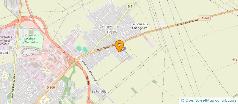 localisation de l'entreprise MONSIEUR CHRISTOPHE BOUQUET à CRENEY-PRES-TROYES