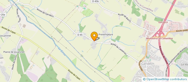 localisation de l'entreprise MONSIEUR CHRISTOPHE BOUR  MONTASTRUC LA CONSEILLERE