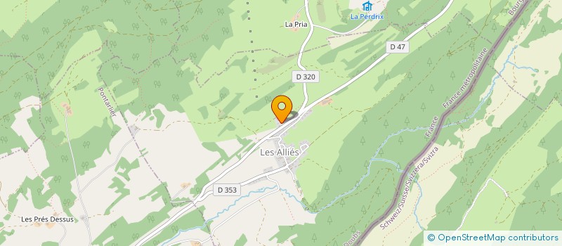 localisation de l'entreprise MONSIEUR CHRISTOPHE BOURDIN  GRANGES-NARBOZ