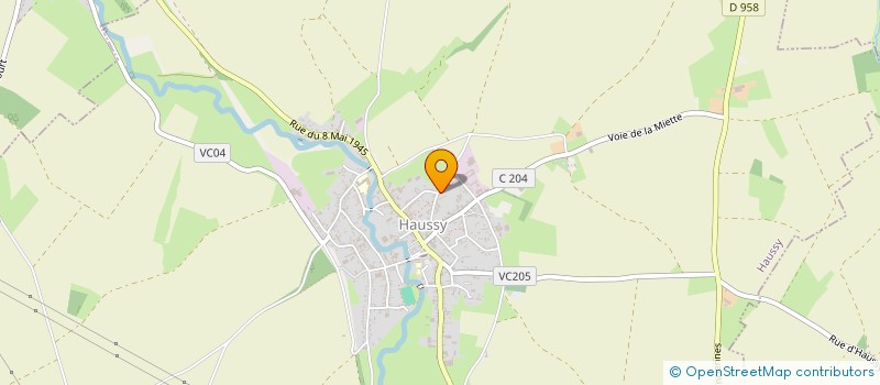 localisation de l'entreprise MONSIEUR CHRISTOPHE BOURGAIN  HAUSSY