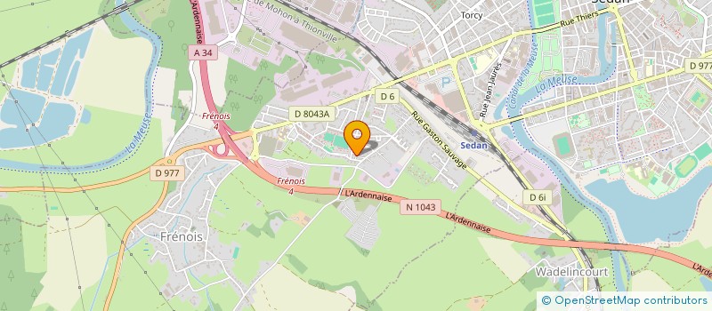 localisation de l'entreprise MONSIEUR CHRISTOPHE BOURGEOIS  SEDAN